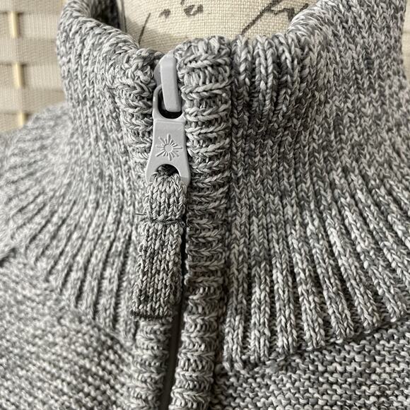 OFFLINE By Aerie Cool Down Quarter Zip Sweater Women’s S Heather Gray Cozy Warm - Picture 5 of 11